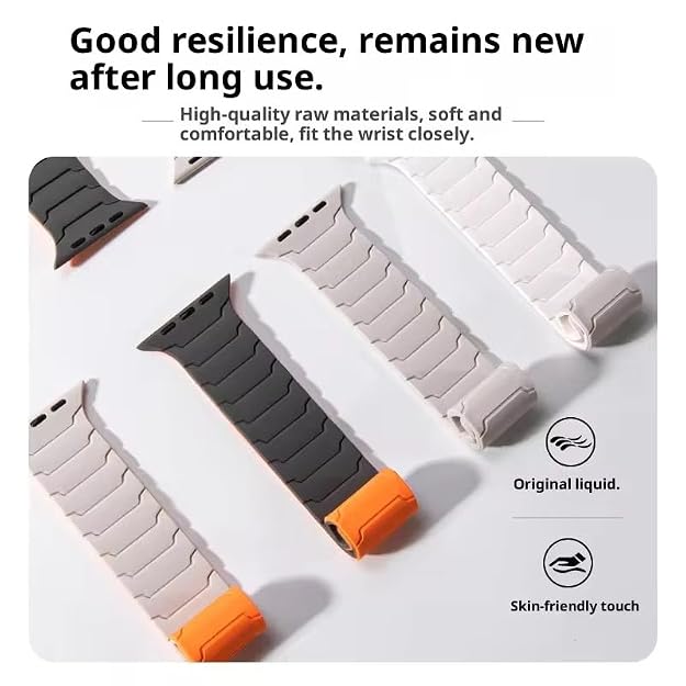 Textured Magnetic Silicone Band