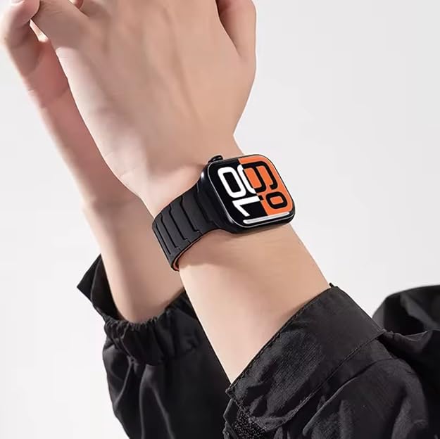 Textured Magnetic Silicone Band