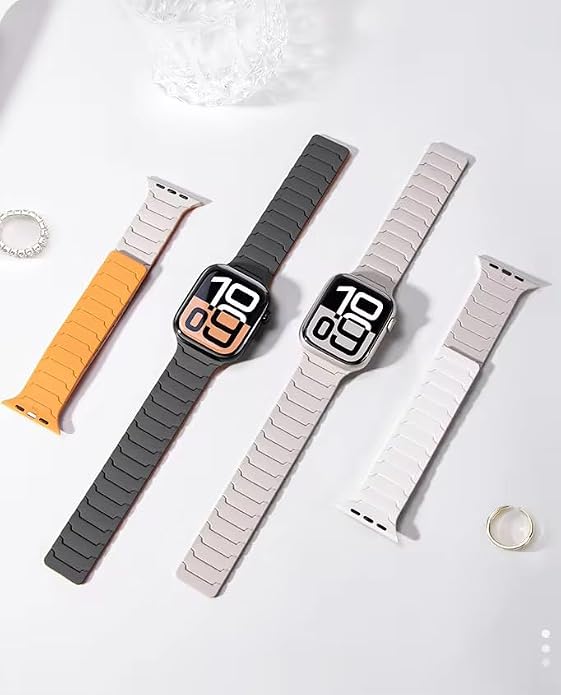 Textured Magnetic Silicone Band