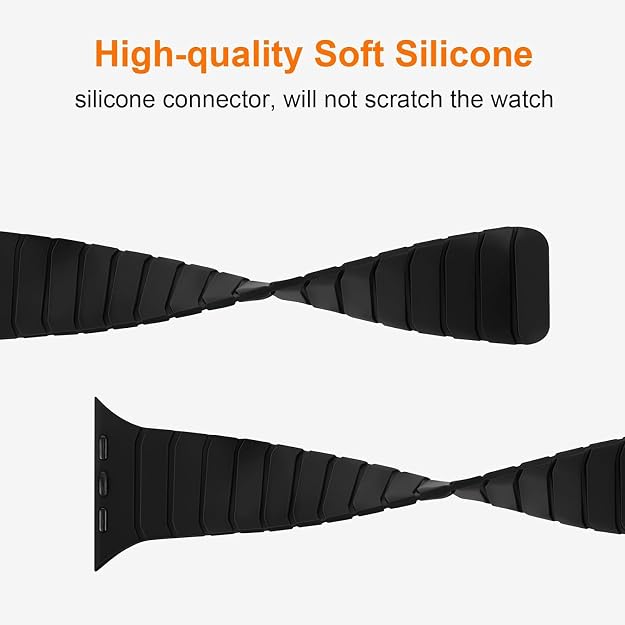 Textured Magnetic Silicone Band