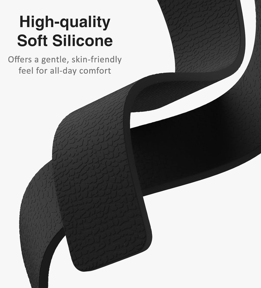 Magnetic Silicone Band — Black