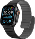 Magnetic Silicone Band — Black / Grey