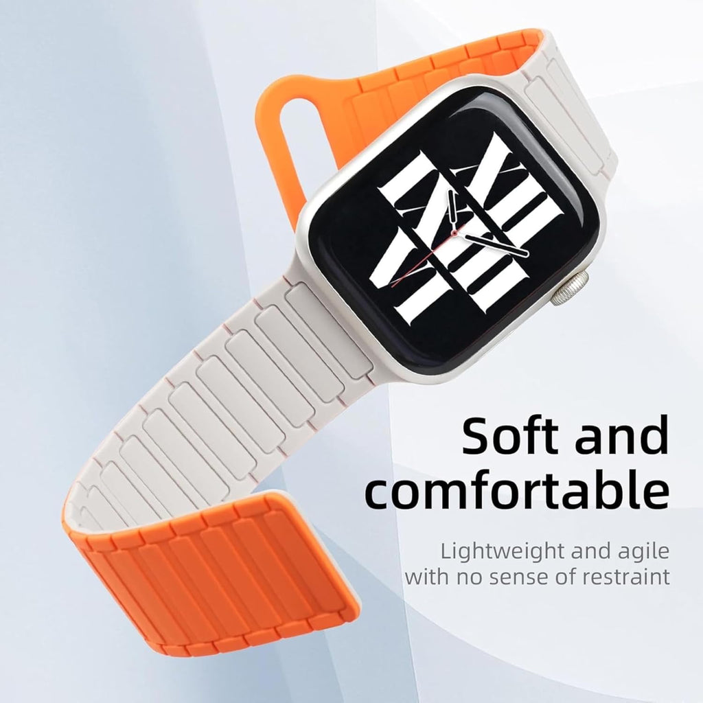 Magnetic Silicone Band — Mint / White